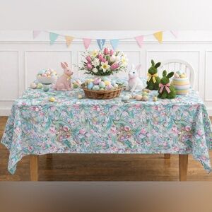VTG EASTER BUNNY TABLE LINEN 60x56